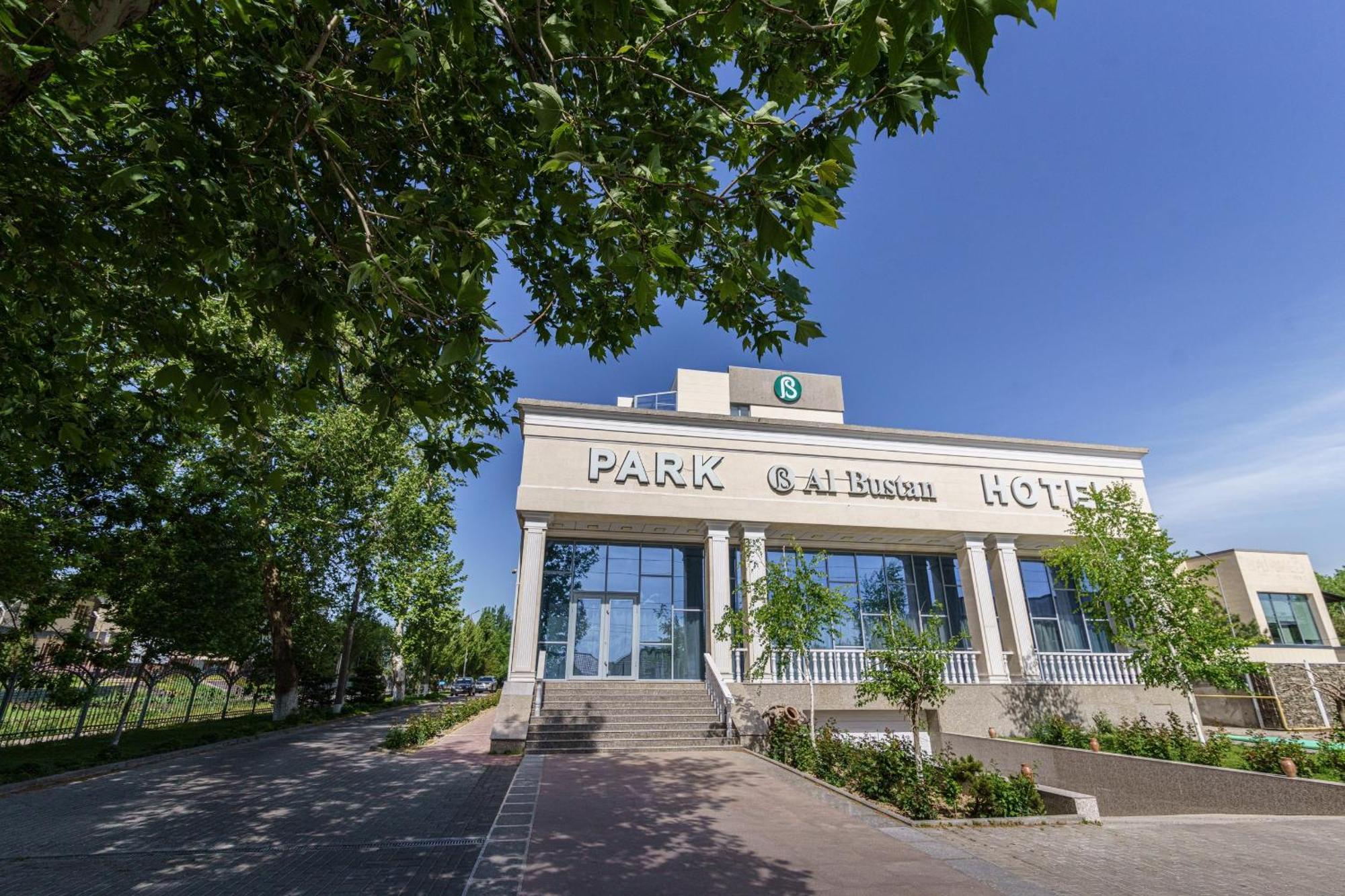 Park Hotel Al Bustan Sjymkent Exteriör bild